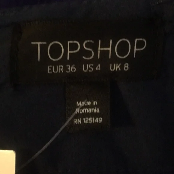 Topshop cropped wide leg pants lace up sz 4 - Picture 4 of 6